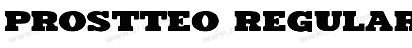 Prostteo regular字体转换